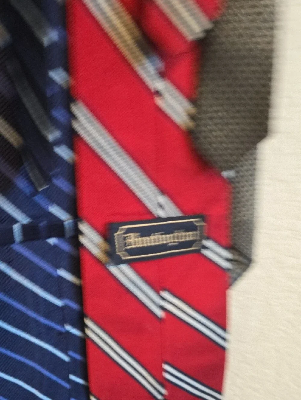 VTG Men's Silk Tie Bundle Lot of 6 - Brooks Brothers Calvin Klein Huntington